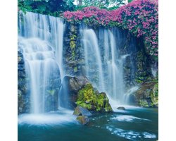 Buiten canvas 58x58 cm waterval Anna's CollectionAnna's Collection