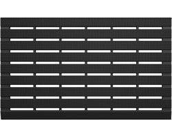 Buiten Deurmat 61x91 cm – Zwart – TPE – Anti-Slip – Weerbestendig – Sterke Schrapfunctie – 3.7 kg