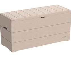 Buiten opslagbox - 270L/71 Gallon kunststof opbergdoos met wielen en handgrepen