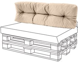 Buiten Palletkussens - Getufte Tuinkussens voor Palletbank - Palletkussen - Rugkussens voor Pallet - Waterbestendig Zitkussen - (Lang rugkussen)