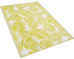 Buiten tapijt KOTA 120 x 180 cm Geel Dubbelzijdig