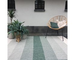 Buiten vloerkleed Boa - Groen/Wit - dubbelzijdig - EVA Interior - 160 x 230 cm - (M)