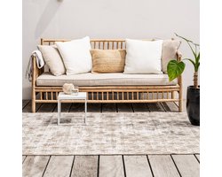 Buiten vloerkleed Frost - Bruin/Wit - dubbelzijdig - EVA Interior - 200 x 290 cm - (L)