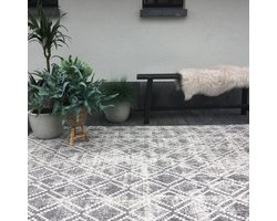 Buiten vloerkleed Frost - Grijs/Wit - dubbelzijdig - EVA Interior - 200 x 290 cm - (L)