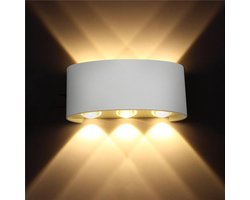 Buiten wandlamp 6W Waterdicht IP65 Moderne downhill light Wandlamp Aluminium wandlamp Voor badkamer hal Kinderkamer Trap Woonkamer Slaapkamer
