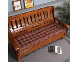 Buitenbankkussen - Palletkussen Tuin - Comfortabel Zitten - UV-bestendig Materiaal - 53 x 160 cm - Bruin