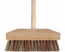 Buitenbezem/schrobborstel hard - FSC hout - 22 x 130 cm - straatbezems