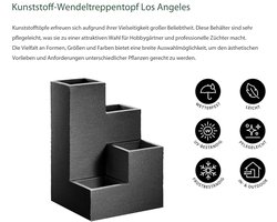 Buitengewone bloempot - strak design - 4 openingen - weerbestendig