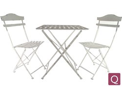 Buitengewoon Boet - Bistroset - Jody - Wit - Aluminium