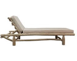 Buitengewoon de Boet - Branchwood ligbed teak