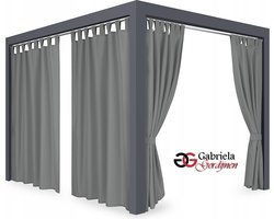 Buitengordijnen - 2 stuks - overkapping - balkon - terras - veranda - tuin - Waterdicht -Schaduwgordijn - paviljoens - Outdoor gordijnen