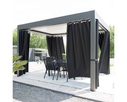 Buitengordijnen - set van 2 - Waterdicht - Tuin - Pergola - Overkapping - Buiten gordijnen - Schaduwgordijn - paviljoens - Outdoor gordijnen - Gabriela-Gordijnen nl