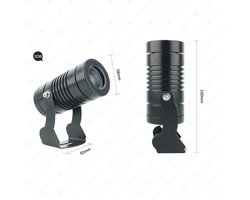 Buiteninbouwspot - Tuinverlichting - Gebouwverlichting - 3 Graden Smalle Straal - 10W - Geel