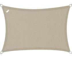 Buitenkado schaduwdoek rechthoek 2,5x4 m - HDPE/RVS - taupe