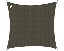 Buitenkado Schaduwdoek vierkant 2x2m - Taupe zwart