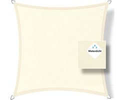 Buitenkado schaduwdoek waterdicht 2 x 2m, creme wit