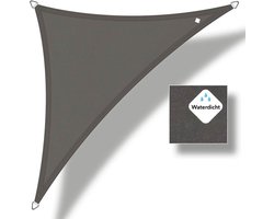 Buitenkado schaduwdoek waterdicht 3 x 3 x 4,24m, antraciet
