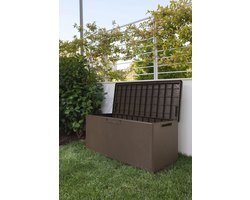 Buitenkist met Zitting 340 Liter Houtlook Bruin