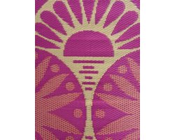 Buitenkleed 120-180cm roze/goud/paars/geel