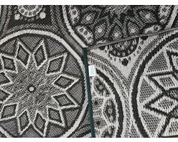 Buitenkleed 120-180cm, Zwart/Grijs/Groen/Wit