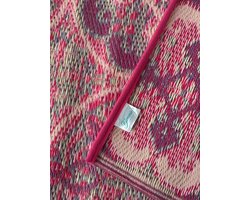 Buitenkleed 180 x 270 cm, roze/lila/paars/crème