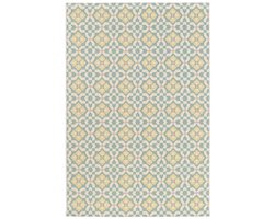 Buitenkleed - Bubbly Tulip turquoise/geel 200x290 cm