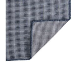 Buitenkleed | Buitentapijt platgeweven 120x170 cm blauw