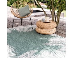 Buitenkleed Leaf - Groen - dubbelzijdig - EVA Interior - 160 x 230 cm - (M)