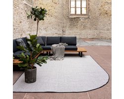 Buitenkleed Mono - Ronde hoek - Zwart/wit - dubbelzijdig - EVA Interior - 200 x 290 cm - (L)