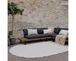 Buitenkleed Ovaal Mono - Grijs/Wit - Dubbelzijdig - EVA Interior - 160 x 230 cm - (M)