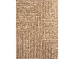 Buitenkleed | Timber | Geometrisch | Beige | 80x250 cm | Buitentapijt | Tuintapijt