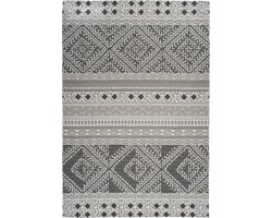 Buitenkleed | Yoga | Geometrisch | Taupe/Crème | 80x150 cm | Buitentapijt | Tuintapijt