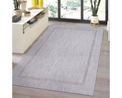 Buitenkleed, zilverkleurig, van jute, voor keuken en balkon, UV-bestendig en comfortabel. 200x290 cm