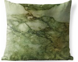 Buitenkussen - Marmer - Stenen - Kalk - 45x45 cm - Weerbestendig