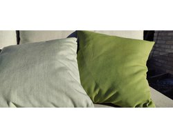 Buitenkussen Qush Royal - Sunbrella Lichen | Waterbestendig | kleurvast | vlekbestendig | schimmelwerend - Sierkussens buiten tuin loungekussen / tuinmeubel kussen /tuinkussen / buitenkussens / palletkussen