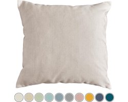 Buitenkussen Qush Royal - Sunbrella Linen Chalk| Waterbestendig | kleurvast | vlekbestendig | schimmelwerend - Sierkussens buiten tuin loungekussen / tuinmeubel kussen /tuinkussen / buitenkussens / palletkussen