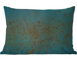 Buitenkussens - Metaal - Roest - Turquoise - 60x40 cm - Weerbestendig
