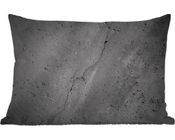 Buitenkussens - Tuin - Beton - Grijs - Ruig - Industrieel - Vintage - 50x30 cm