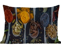 Buitenkussens - Tuin - Lepel - Specerijen - Kruiden - Eten - Tafel - 50x30 cm