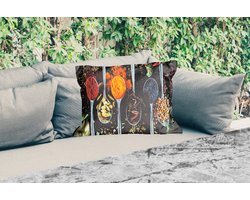 Buitenkussens - Tuin - Lepel - Specerijen - Kruiden - Eten - Tafel - 50x30 cm