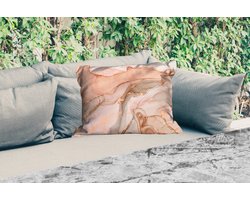 Buitenkussens - Tuin - Marmer - Roze - Rosé - 50x30 cm
