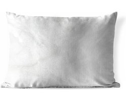 Buitenkussens - Tuin - Marmer - Wit - Chic - 50x30 cm