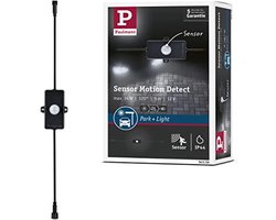 Buitenlamp Controller met Bewegingsmelder en Dimmodule, IP44, Max. 24W, Kunststof Verlichtingssysteem voor Carports en Garages