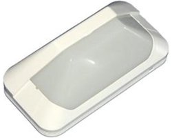 Buitenlamp Hufterproof PERLA LED 3,3 WATT , opalen niet doorzichtige lichtkap en WITTE rand