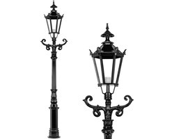 Buitenlamp lantaarnpaal 'Boskamp' - 223 cm - klassiek
