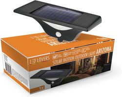 Buitenlamp met Bewegingssensor en Solar Technologie - Draadloze Waterdichte Wandlamp voor Tuinverlichting