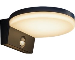 Buitenlamp met Bewegingssensor - Wandlamp Buiten - Tuinverlichting - Grijs