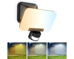 Buitenlamp met Bewegingssensor - Wandlamp Buiten - Tuinverlichting - Zwart