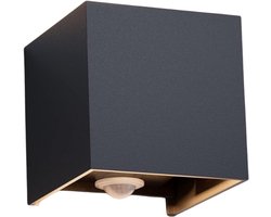 Buitenlamp met Bewegingssensor - Wandlamp Buiten - Tuinverlichting - Zwart