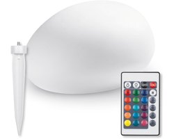Buitenlamp - Moderne Buitenlamp - Solar - Buitenlamp met Afstandbediening - Lamp op Zonne-energie voor Binnen en Buiten - Decoratieve Steen Zonne-energiec met Kleurverandering - Waterdicht Conform IP67